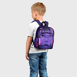 Детский рюкзак Девушка в кибер сити, цвет: 3D-принт — фото 2
