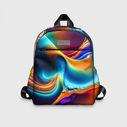 Детский рюкзак Радужные линии абстракция, цвет: 3D-принт