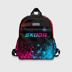 Детский рюкзак Skoda - neon gradient: символ сверху