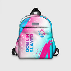 Детский рюкзак Goblin Slayer neon gradient style: надпись, символ