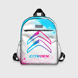 Детский рюкзак Citroen neon gradient style, цвет: 3D-принт