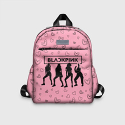 Детский рюкзак Blackpink силуэт, цвет: 3D-принт