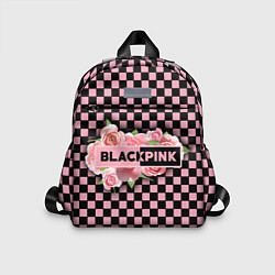 Детский рюкзак Blackpink logo roses, цвет: 3D-принт