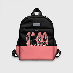 Детский рюкзак BLACK PINK на черно-розовом, цвет: 3D-принт