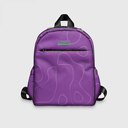 Детский рюкзак Объемные разводы - яркий фиолетовый - узор Хуф и С