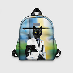 Детский рюкзак Cat fashionista - neural network - pop art