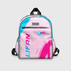 Детский рюкзак Lifan neon gradient style: надпись, символ, цвет: 3D-принт