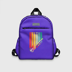 Детский рюкзак Абстрактная электрогитара из полигонов, цвет: 3D-принт