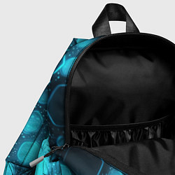 Детский рюкзак Неоновые светящиеся плитки, цвет: 3D-принт — фото 2