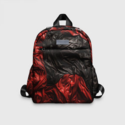 Детский рюкзак Black red texture, цвет: 3D-принт