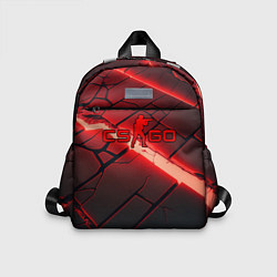 Детский рюкзак CS GO red neon, цвет: 3D-принт