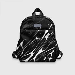 Детский рюкзак Белые абстрактные полосы, цвет: 3D-принт