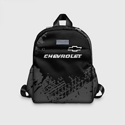 Детский рюкзак Chevrolet speed на темном фоне со следами шин: сим, цвет: 3D-принт