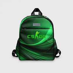 Детский рюкзак CS GO green abstract