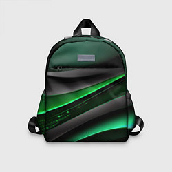 Детский рюкзак Black green line