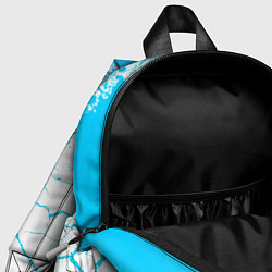 Детский рюкзак Berserk neon gradient style: надпись, символ, цвет: 3D-принт — фото 2