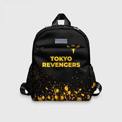 Детский рюкзак Tokyo Revengers - gold gradient: символ сверху, цвет: 3D-принт