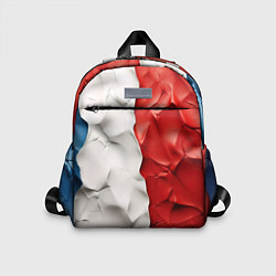 Детский рюкзак Текстура пластилина белая синяя красная, цвет: 3D-принт
