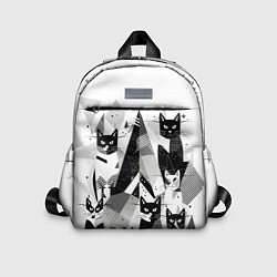 Детский рюкзак Абстрактные коты, цвет: 3D-принт