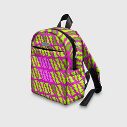 Детский рюкзак Ретро молнии розово-жёлтые, цвет: 3D-принт — фото 2