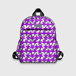 Детский рюкзак Ретро звёзды фиолетовые, цвет: 3D-принт