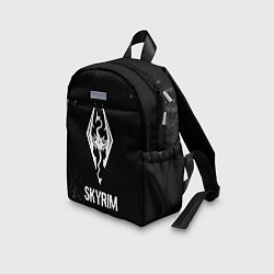 Детский рюкзак Skyrim glitch на темном фоне, цвет: 3D-принт — фото 2