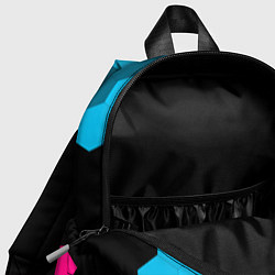 Детский рюкзак Quake - neon gradient, цвет: 3D-принт — фото 2