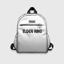 Детский рюкзак Elden Ring glitch на светлом фоне: символ сверху, цвет: 3D-принт