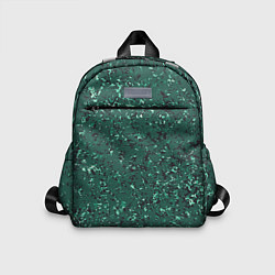 Детский рюкзак Текстура зелёный камень, цвет: 3D-принт