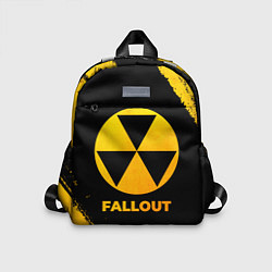 Детский рюкзак Fallout - gold gradient, цвет: 3D-принт