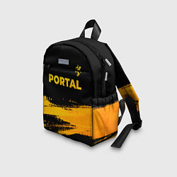 Детский рюкзак Portal - gold gradient: символ сверху, цвет: 3D-принт — фото 2