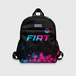 Детский рюкзак Fiat - neon gradient: символ сверху, цвет: 3D-принт