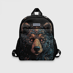Детский рюкзак Медведь из узоров, цвет: 3D-принт