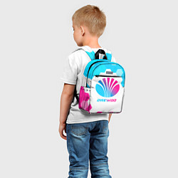 Детский рюкзак Daewoo neon gradient style, цвет: 3D-принт — фото 2