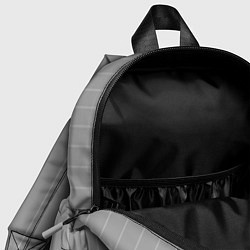 Детский рюкзак Благородный серый полосатый, цвет: 3D-принт — фото 2