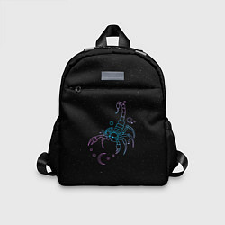Детский рюкзак Знак зодиака скорпион - космос, цвет: 3D-принт