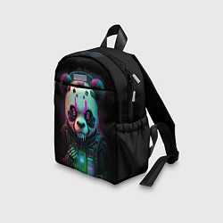 Детский рюкзак Панда киберпанк, цвет: 3D-принт — фото 2