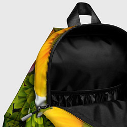 Детский рюкзак Паттерн цветочный, цвет: 3D-принт — фото 2
