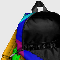 Детский рюкзак Девушка голубоглазая в ромбе, цвет: 3D-принт — фото 2