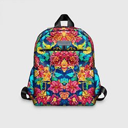 Детский рюкзак Зеркальный цветочный паттерн - мода, цвет: 3D-принт
