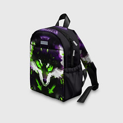 Детский рюкзак Кислотный енот, цвет: 3D-принт — фото 2