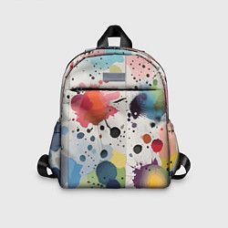 Детский рюкзак Colorful blots - vogue - abstraction, цвет: 3D-принт