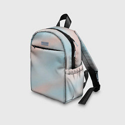 Детский рюкзак Нежно розовые и голубые размытия, цвет: 3D-принт — фото 2