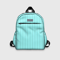 Детский рюкзак Небесно-голубой полосатый, цвет: 3D-принт