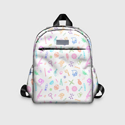 Детский рюкзак Оружие - цветной на белом, цвет: 3D-принт