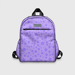 Детский рюкзак Звёздный нежный сиреневый, цвет: 3D-принт