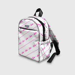 Детский рюкзак Барби паттерн - логотип и сердечки, цвет: 3D-принт — фото 2