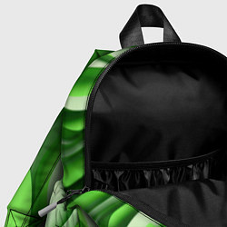 Детский рюкзак Зеленые объемные полосы, цвет: 3D-принт — фото 2