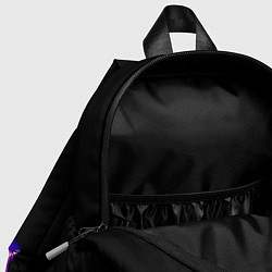 Детский рюкзак Огненная девчонка - киберпанк - неоновое свечение, цвет: 3D-принт — фото 2