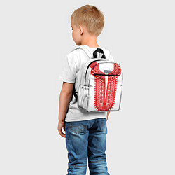 Детский рюкзак Красная славянская вышиванка, цвет: 3D-принт — фото 2